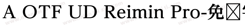 A OTF UD Reimin Pro字体转换